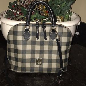 Cotton coated Dooney & Bourke zip zip style satch